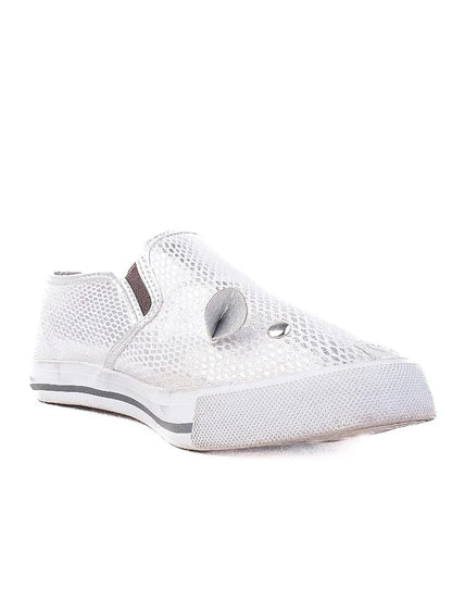 Excellent Marc Jacobs Gray Fabric Slip-On Sneakers Size 36 LMJ