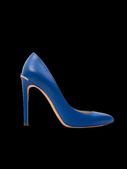 Excellent Ballin Blue Leather High-Heeled Pumps Size 36