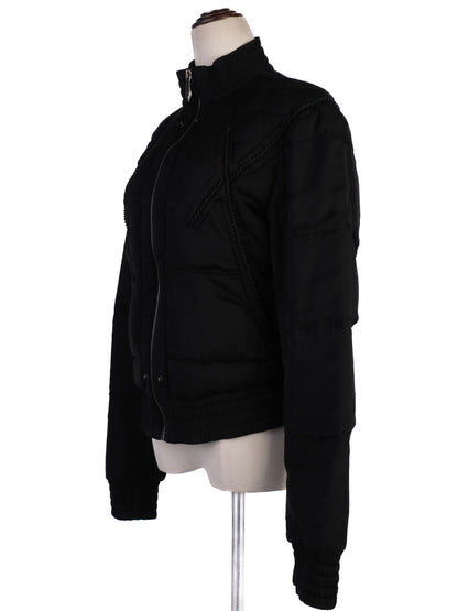 Excellent Nina Ricci Black Quilted Jacket Size S