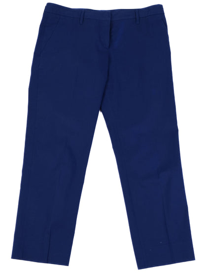 Excellent Miu Miu Blue Elastane Pants Size L