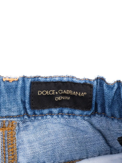Excellent Dolce Gabbana Distressed Blue Jeans for Kids Size 3