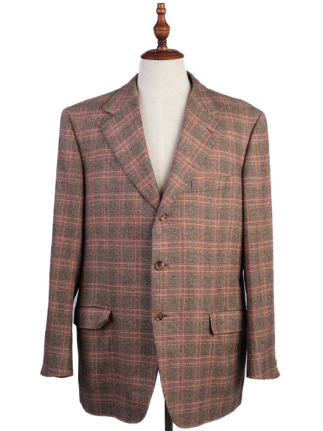 Excellent BRIONI Cashmere Plaid Blazer XL Combined Color