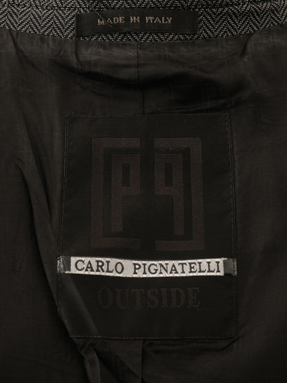 Excellent Carlo Pignatelli Gray Wool Blazer Size L Women&