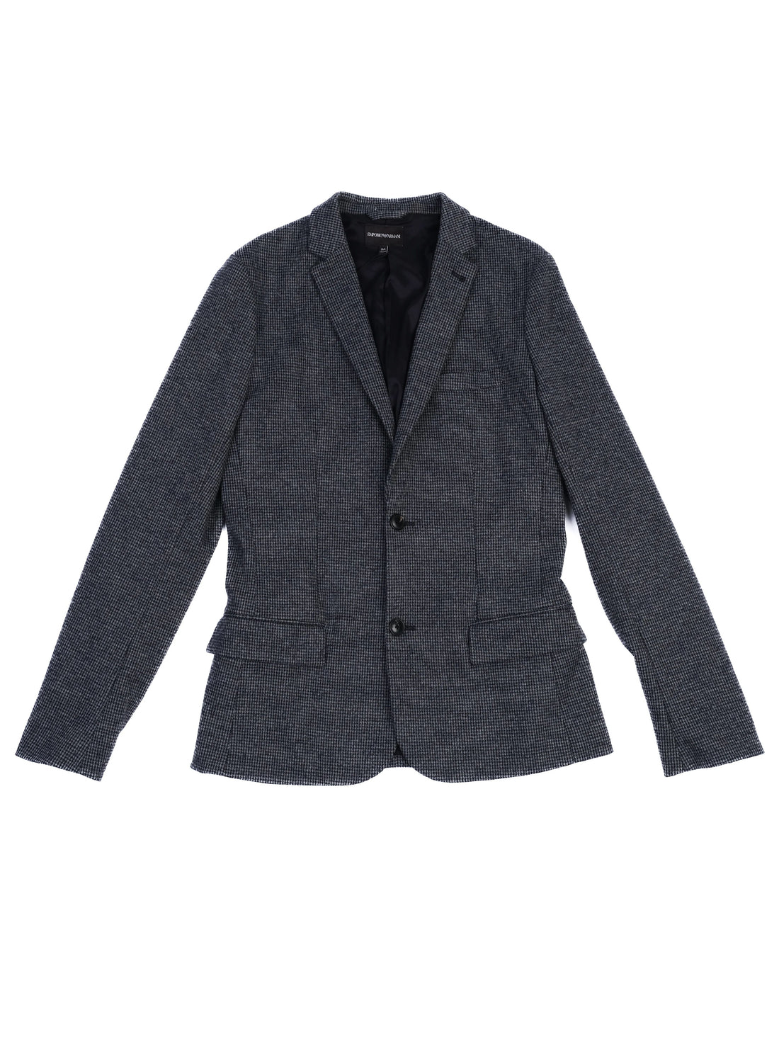 Excellent Emporio Armani Gray Houndstooth Blazer for Kids Size 16