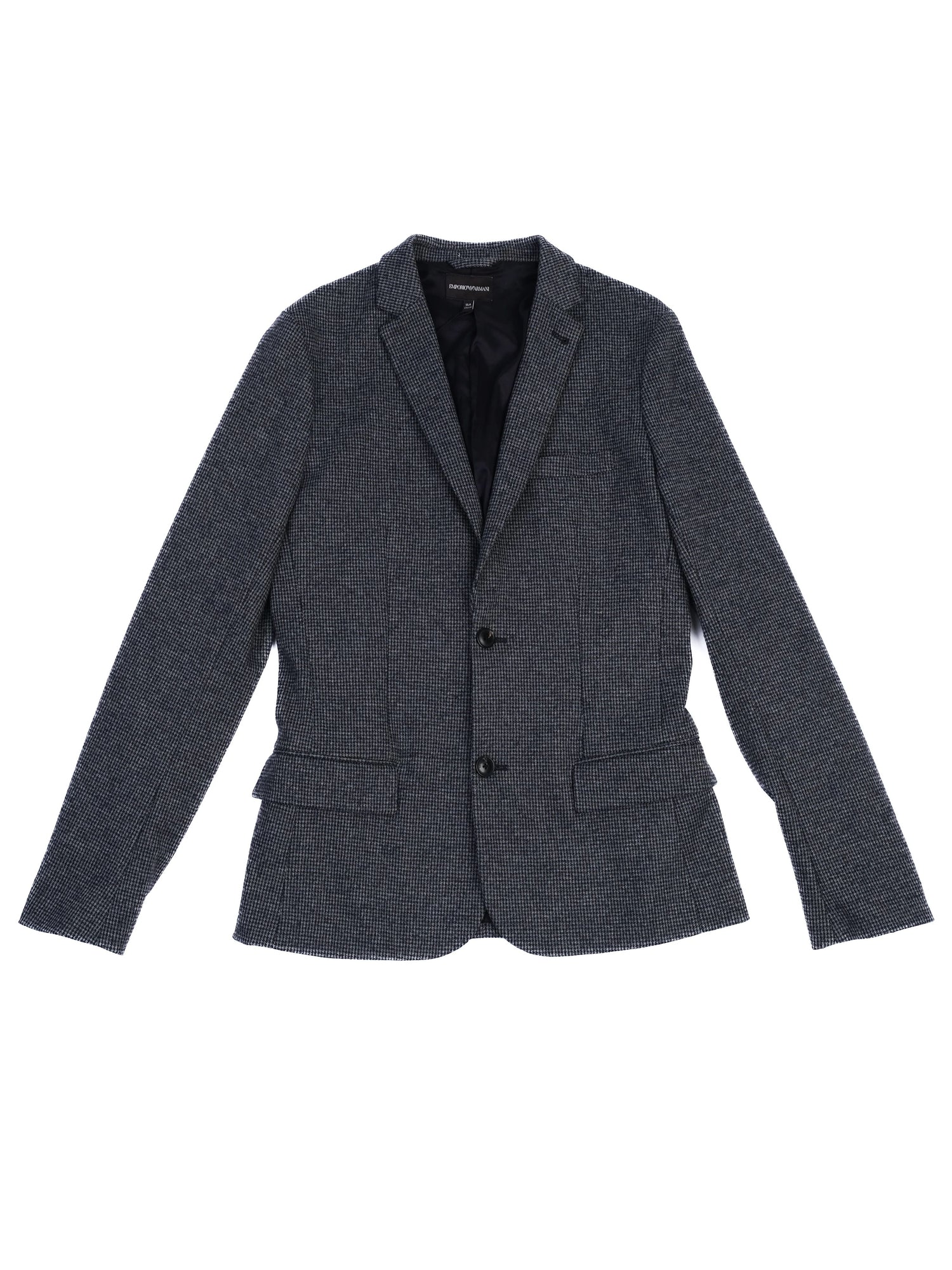 Excellent Emporio Armani Gray Houndstooth Blazer for Kids Size 16