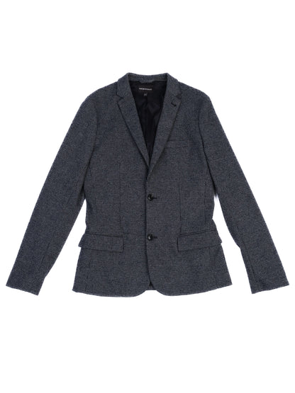 Excellent Emporio Armani Gray Houndstooth Blazer for Kids Size 16