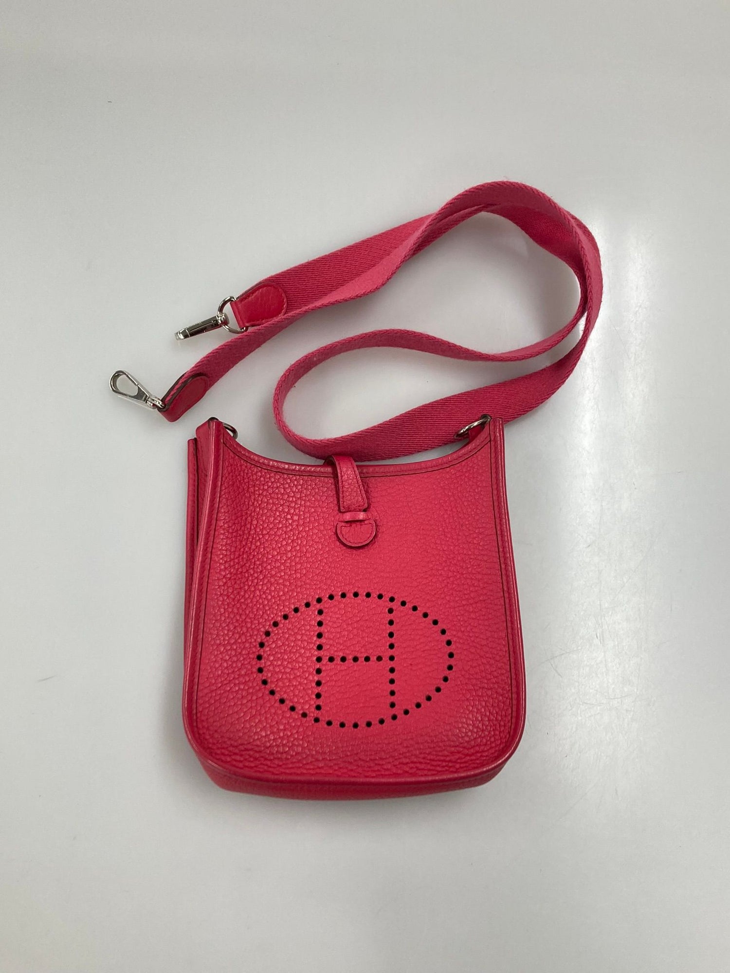Hermes Pink Evelyne TPM,Togo  A Stamp