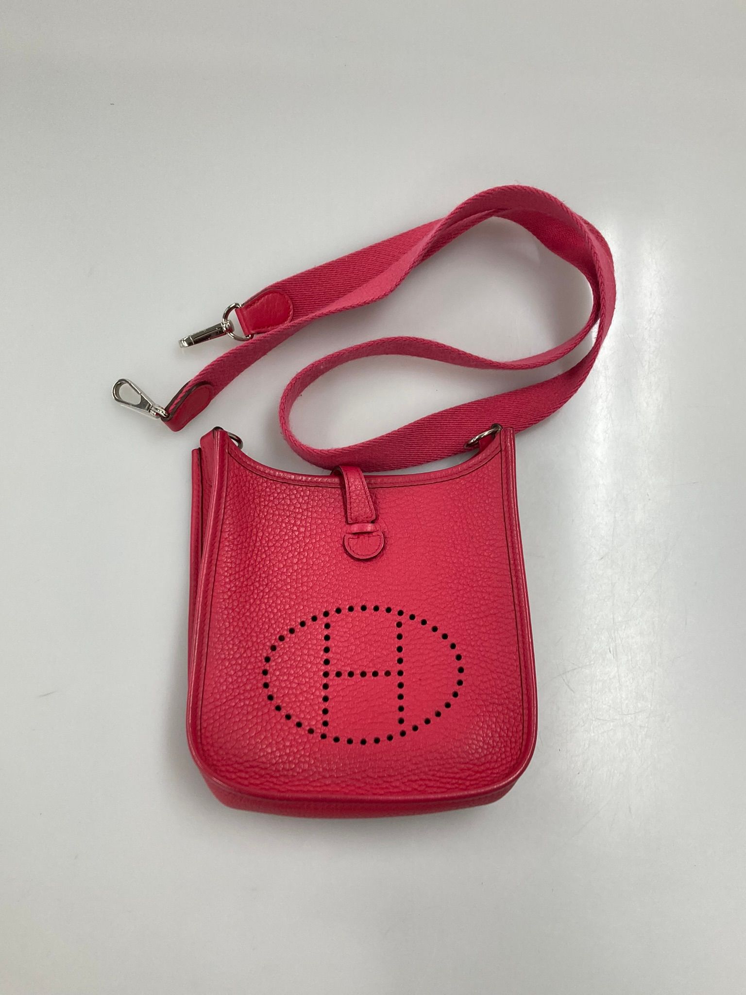 Hermes Pink Evelyne TPM,Togo  A Stamp