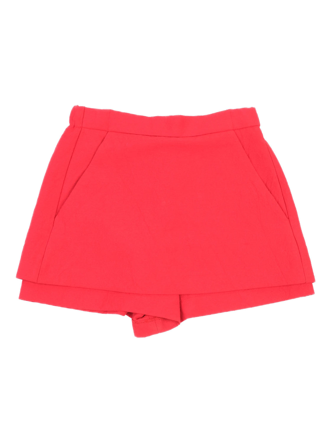 Excellent Maje Red Nylon Shorts Size 36 Women with Pocketed Design
