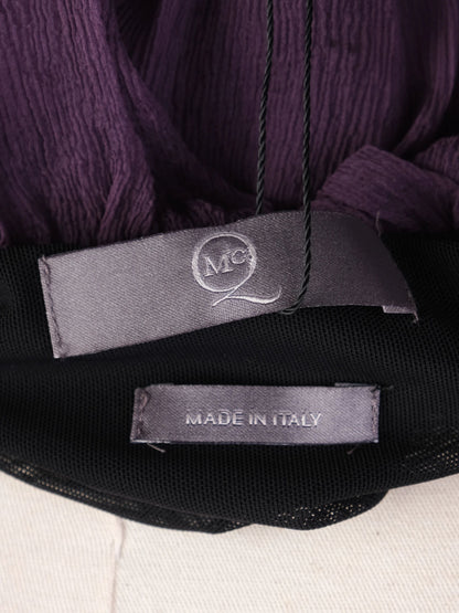 Excellent Alexander McQueen Purple Silk Strapless Dress Size S