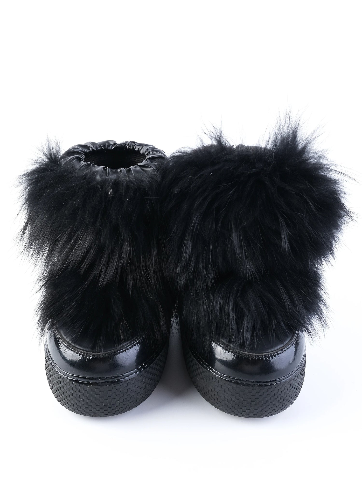 Excellent Jog Dog Kids Winter Boots Black Leather Size 34