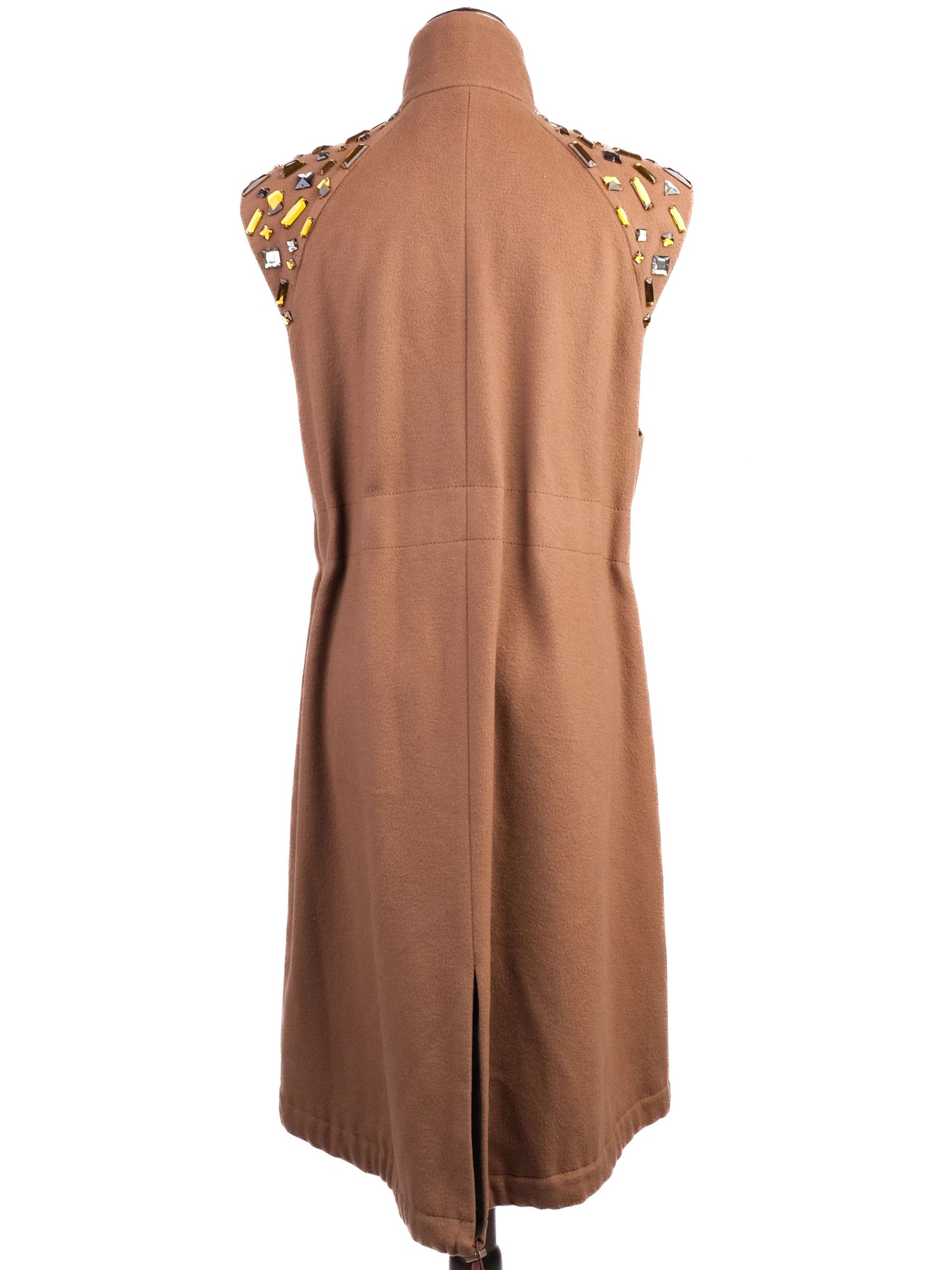 Sportmax Excellent Condition Orange Wool Sleeveless Dress Size M