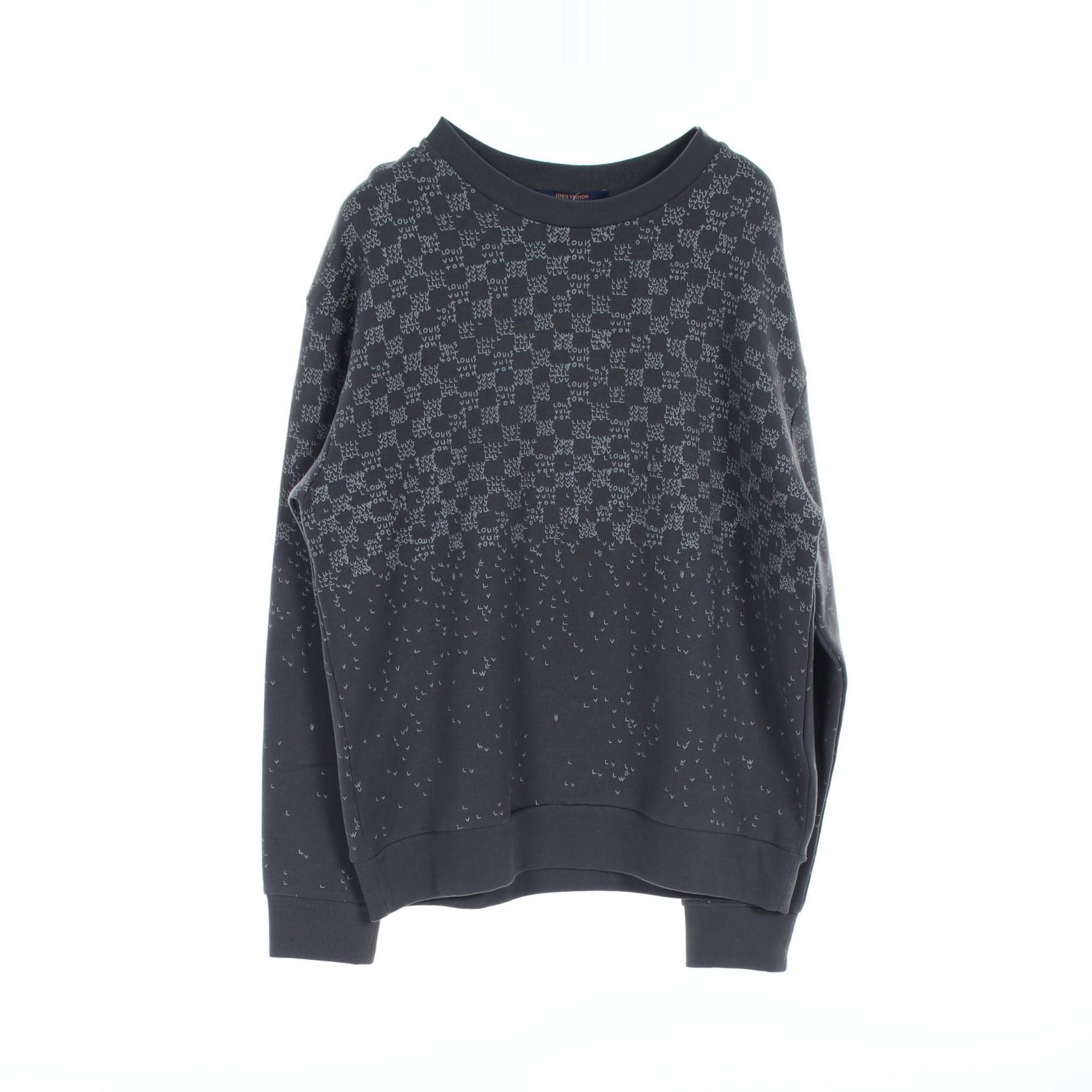 Louis Vuitton Damier Spread Printed Gres Gray Sweat Rm 222m Ihn Hny 11w