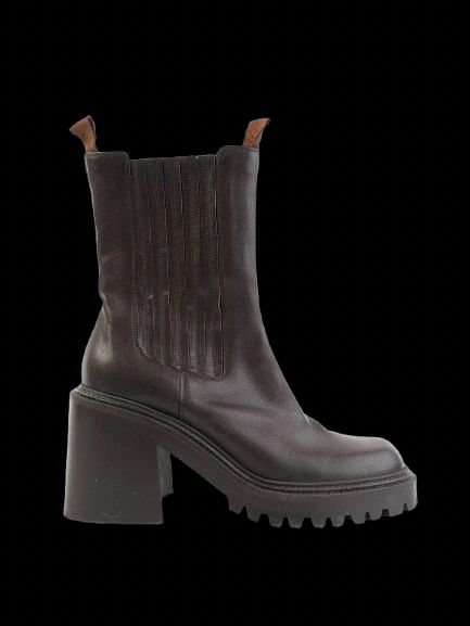 Vic Matie Black Leather Chelsea Boots Size 40 Excellent Condition