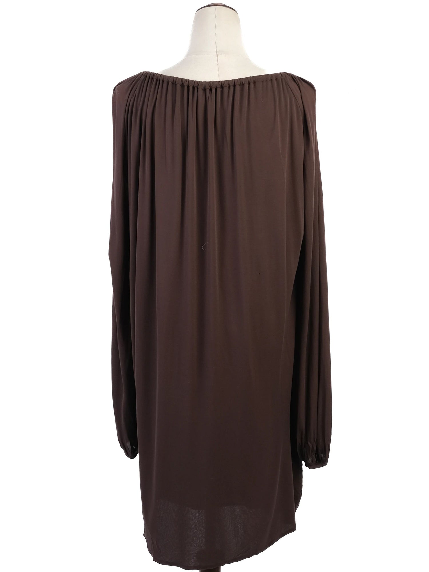 Excellent Emilio Pucci Orange Cupro Tunic Dress Size L