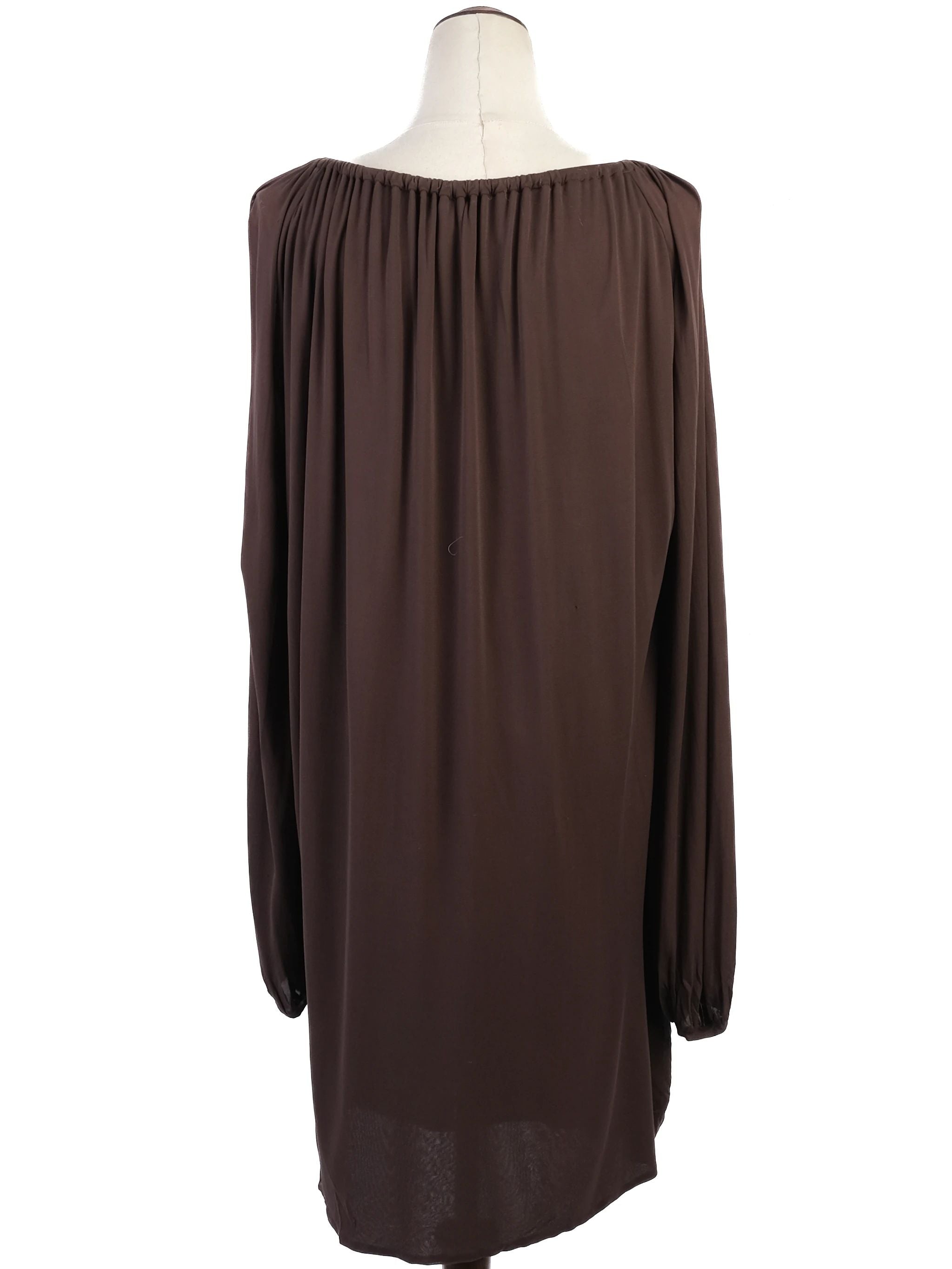 Excellent Emilio Pucci Orange Cupro Tunic Dress Size L