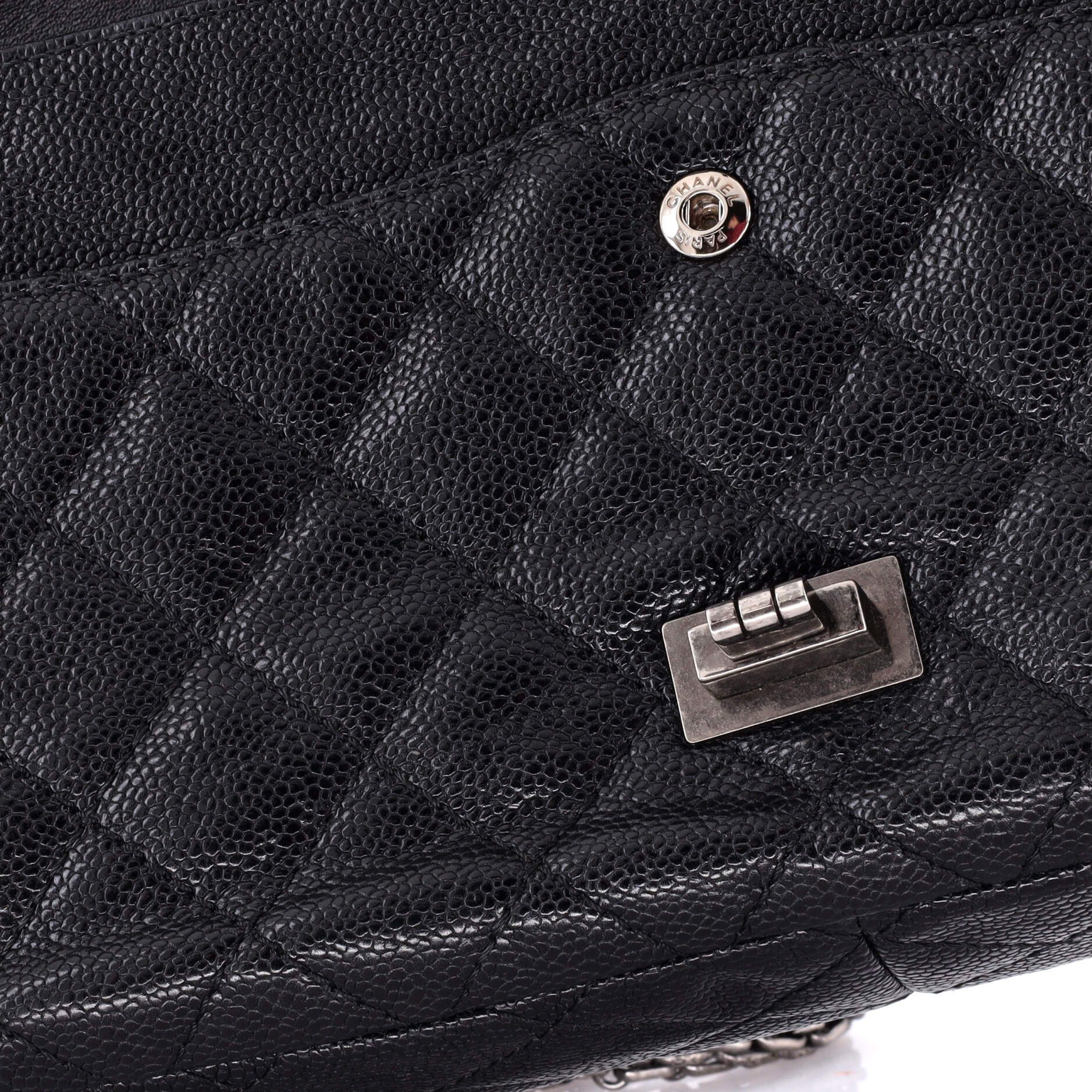 Chanel Reissue 2.55 Flap Bag Quilted Caviar 226