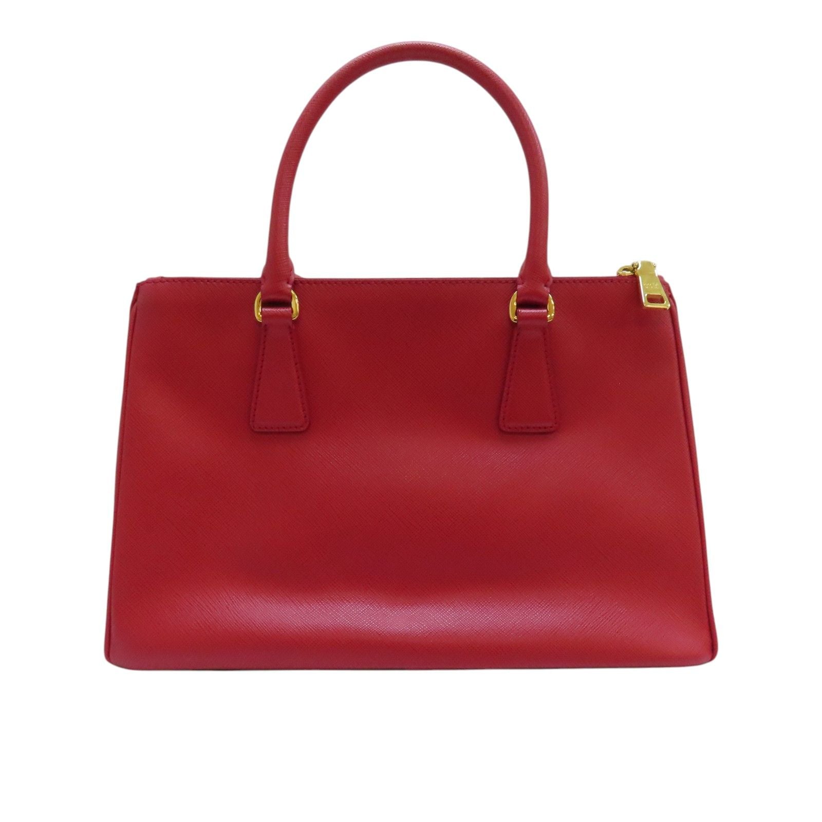 Prada Saffiano Galleria Medium Shoulder Bag Calfskin Red