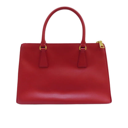 Prada Saffiano Galleria Medium Shoulder Bag Calfskin Red