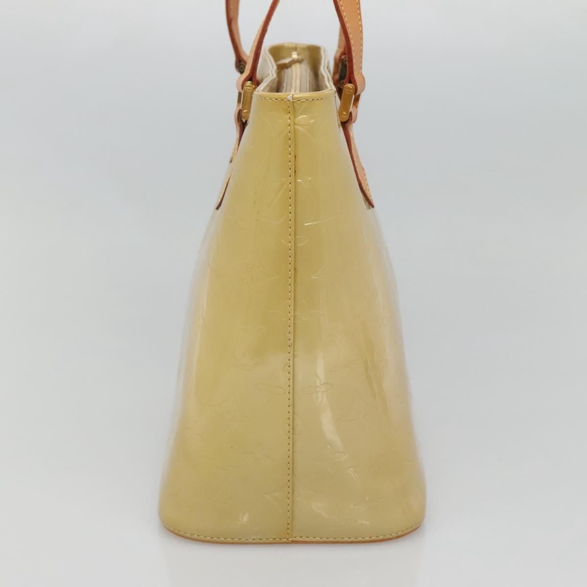 Louis Vuitton Vernis Houston Hand Bag Beige M 91004 Lv Auth