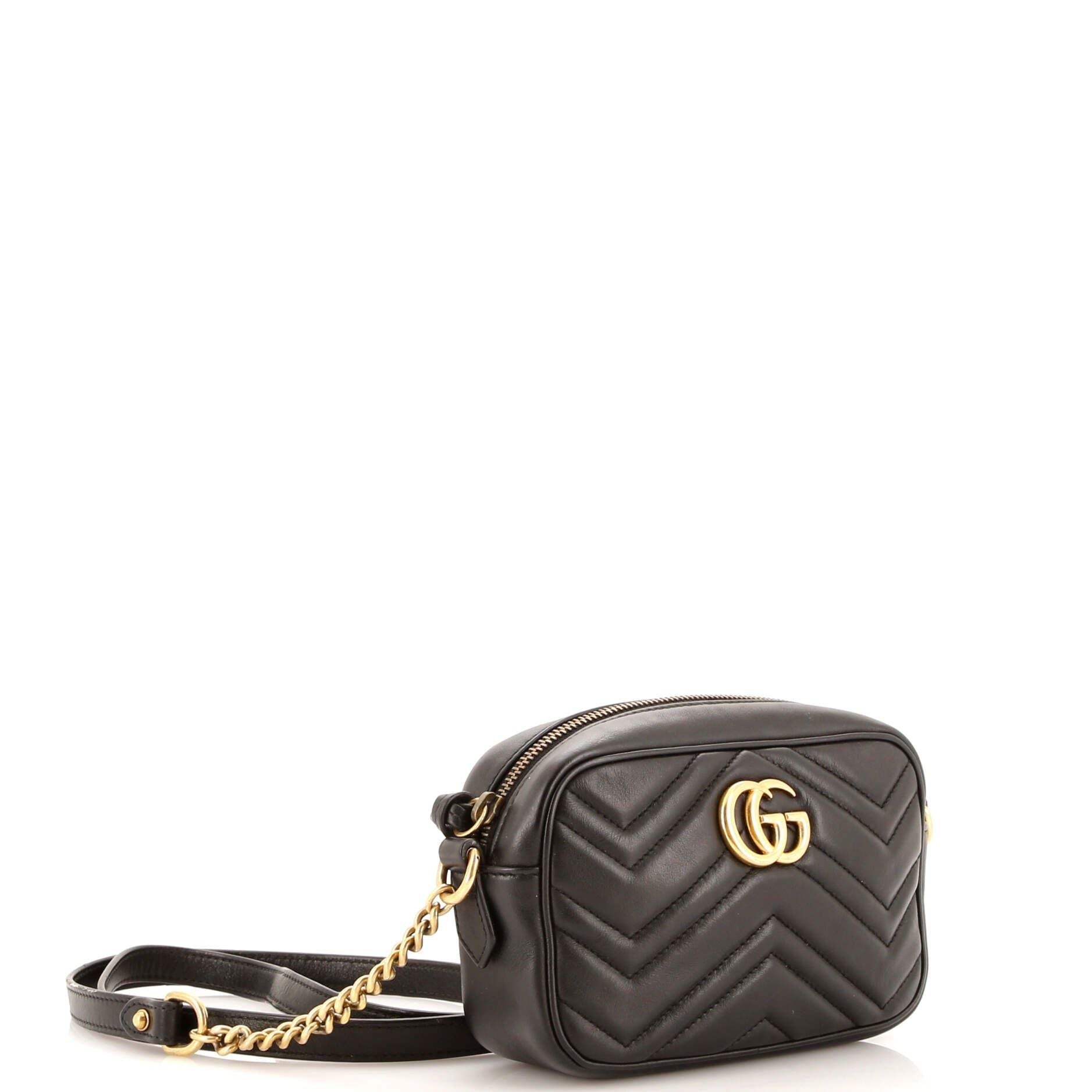 Gucci GG Marmont Shoulder Bag Matelasse Leather Mini