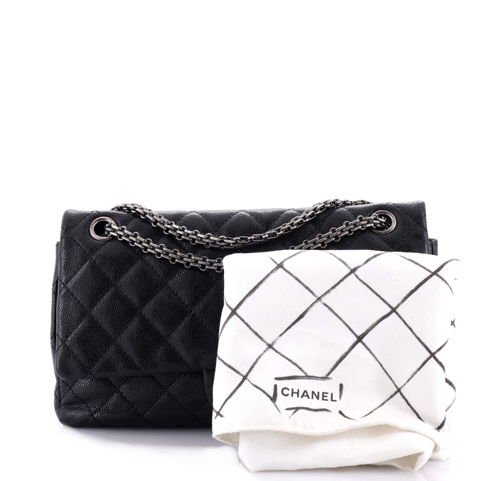 Chanel Reissue 2.55 Flap Bag Quilted Caviar 226