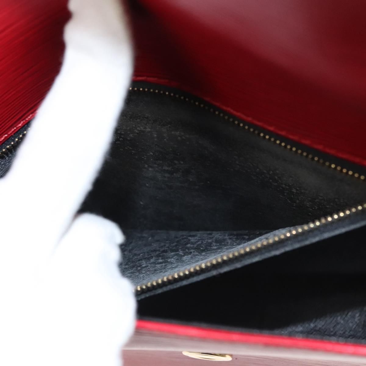 Louis Vuitton Epi Saint Cloud Gm Shoulder Bag Red M 52197 Lv Auth