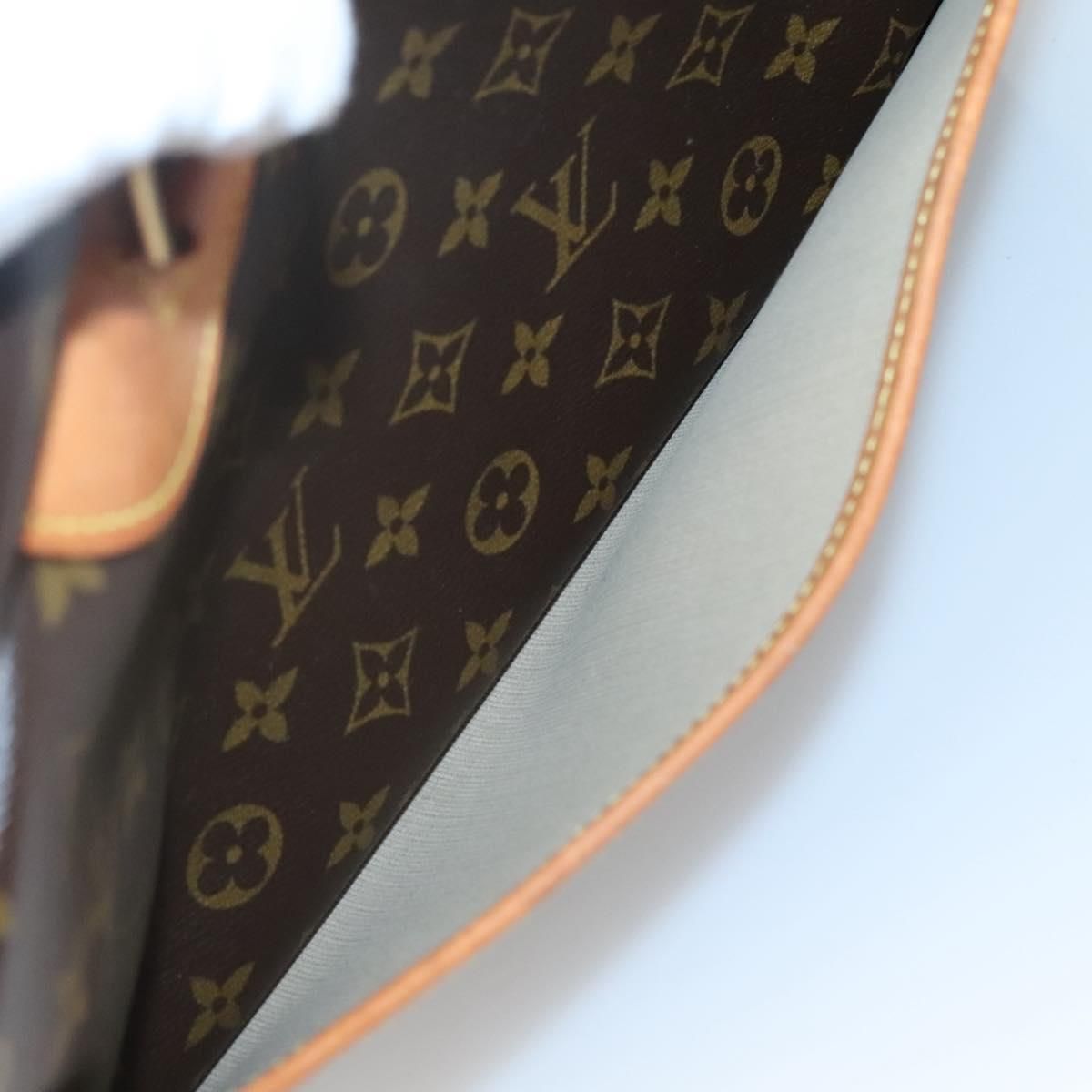 Louis Vuitton Monogram Deauville Hand Bag M 47270 Lv Auth