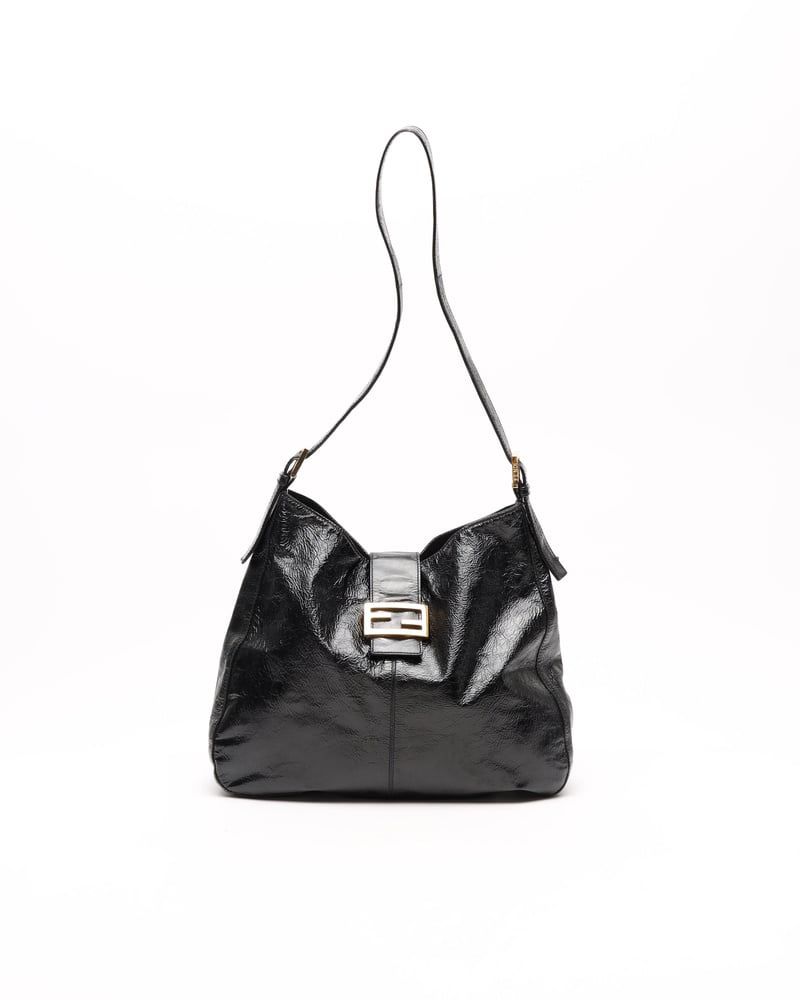 Fendi Patent FF Shoulder Bag