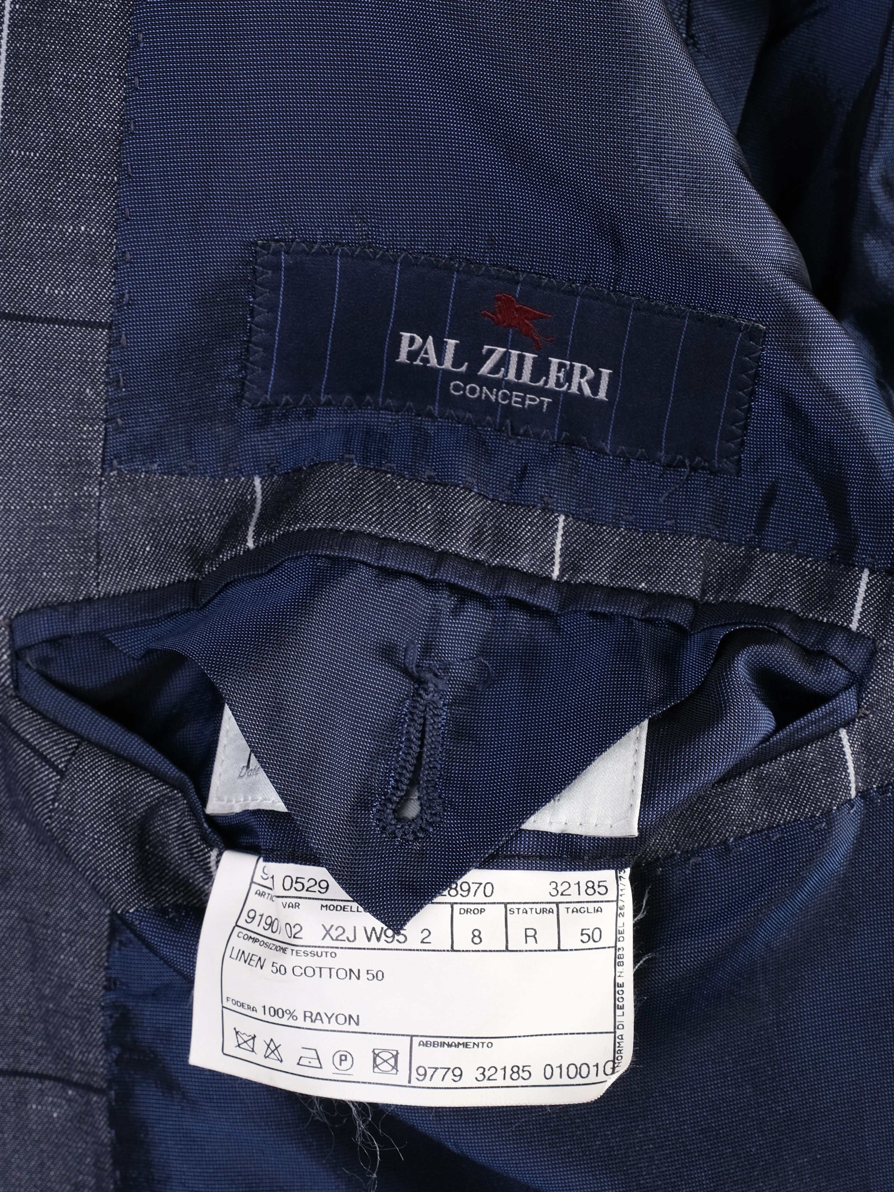 Excellent Pal Zileri Gray Plaid Blazer Combined MenÕs Size