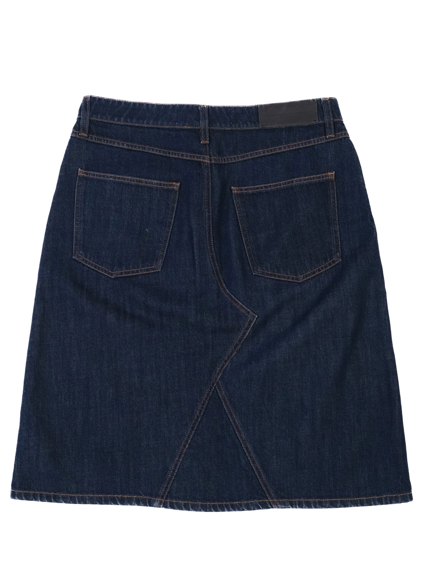 Victoria Beckham Denim Skirt Blue Size L with Embroidery