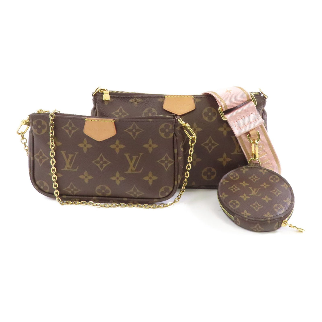 Louis Vuitton Monogram Multi Pochette Accessories Brown 2way Shoulder Bag M 44840
