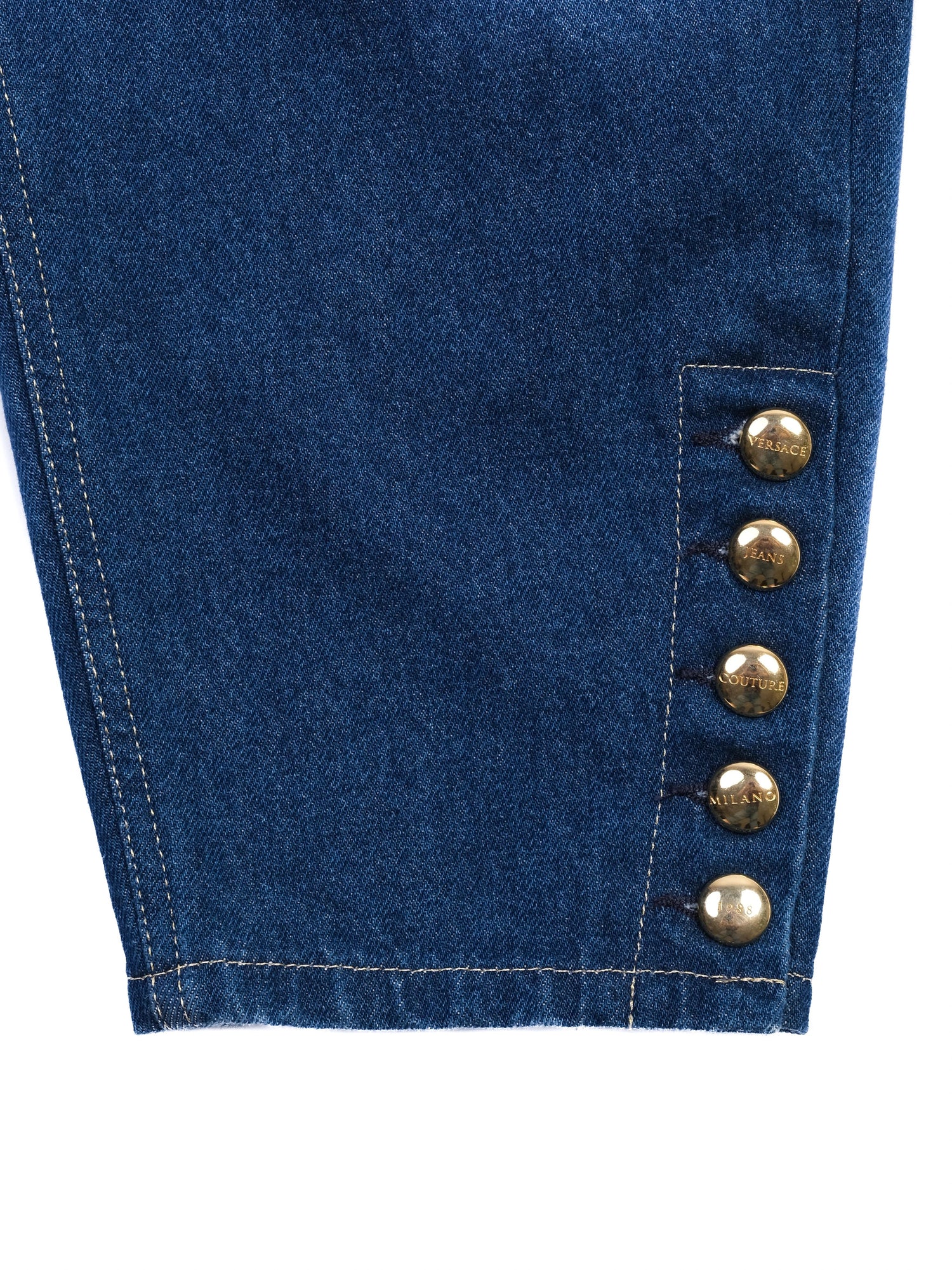 Excellent Versace Jeans Couture Blue Denim Size M Women