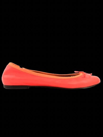 Excellent Saint Laurent Orange Leather Ballet Flats Size 38