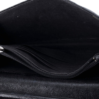 Chanel Boy Square Wallet On Chain Quilted Caviar