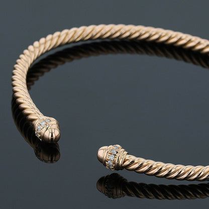 David Yurman gold and diamonds bracelet