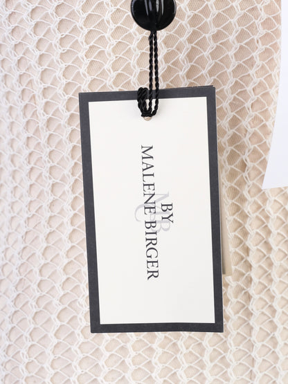 NEW By Malene Birger White Mesh Dress XS Sleeveless Scoop Neck