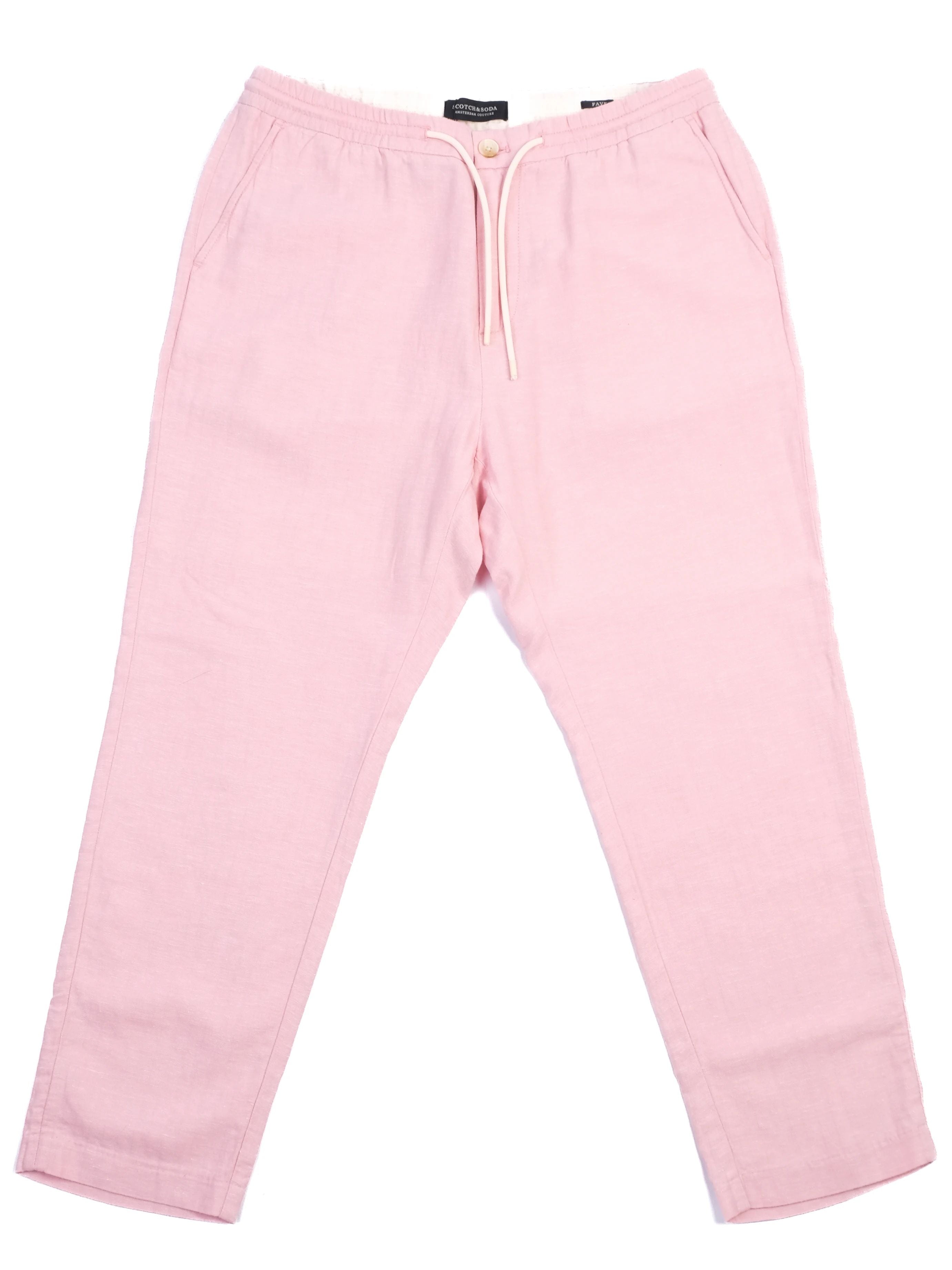 Excellent Scotch&amp;Soda Pink Cotton Pants Size XL for Men