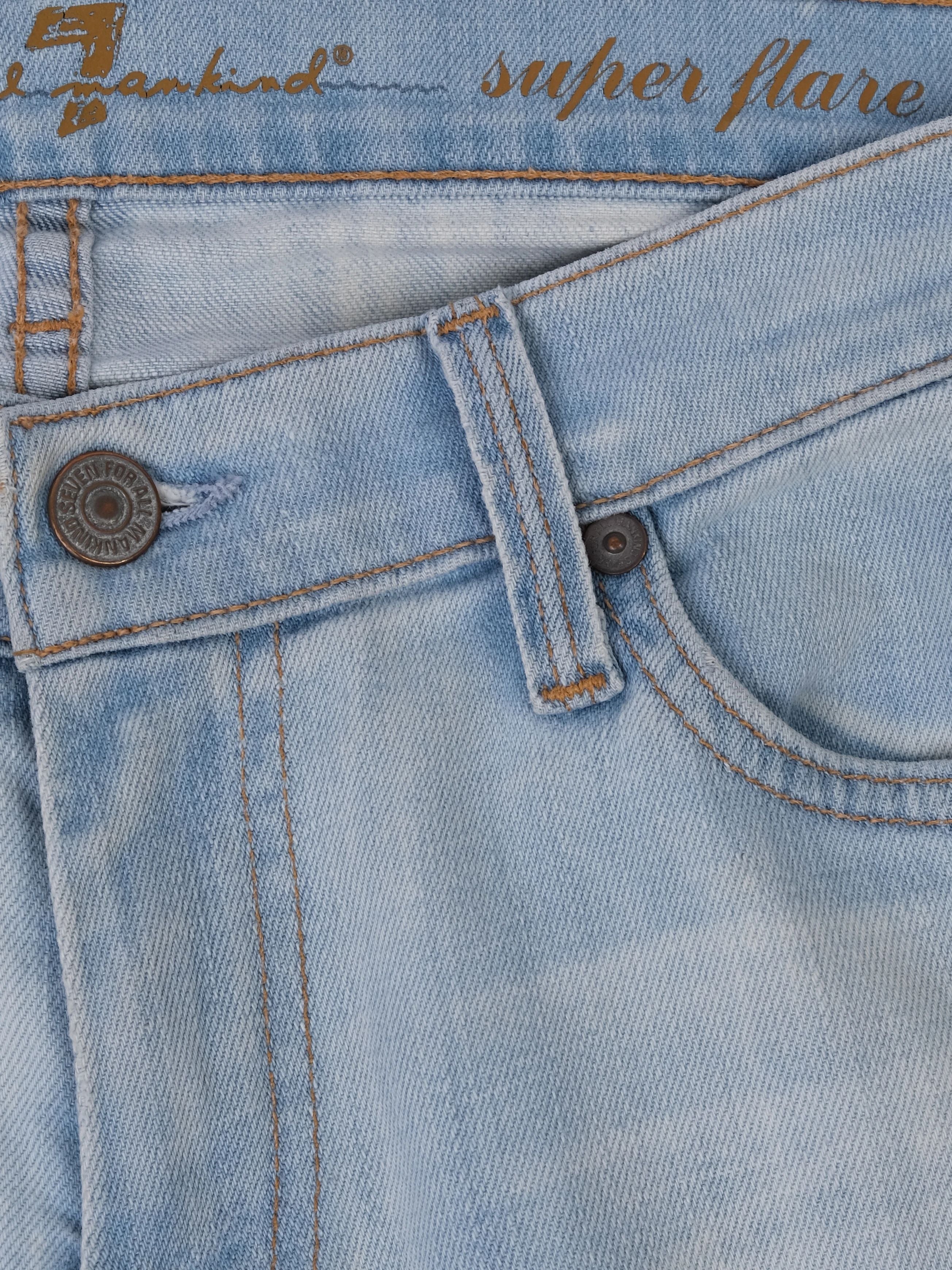 Excellent 7 For All Mankind Super Flare Jeans Blue Size M