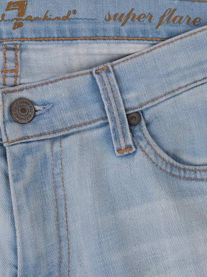 Excellent 7 For All Mankind Super Flare Jeans Blue Size M