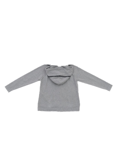 Excellent Dior Gray Zip-Up Hoodie for Kids Size 12