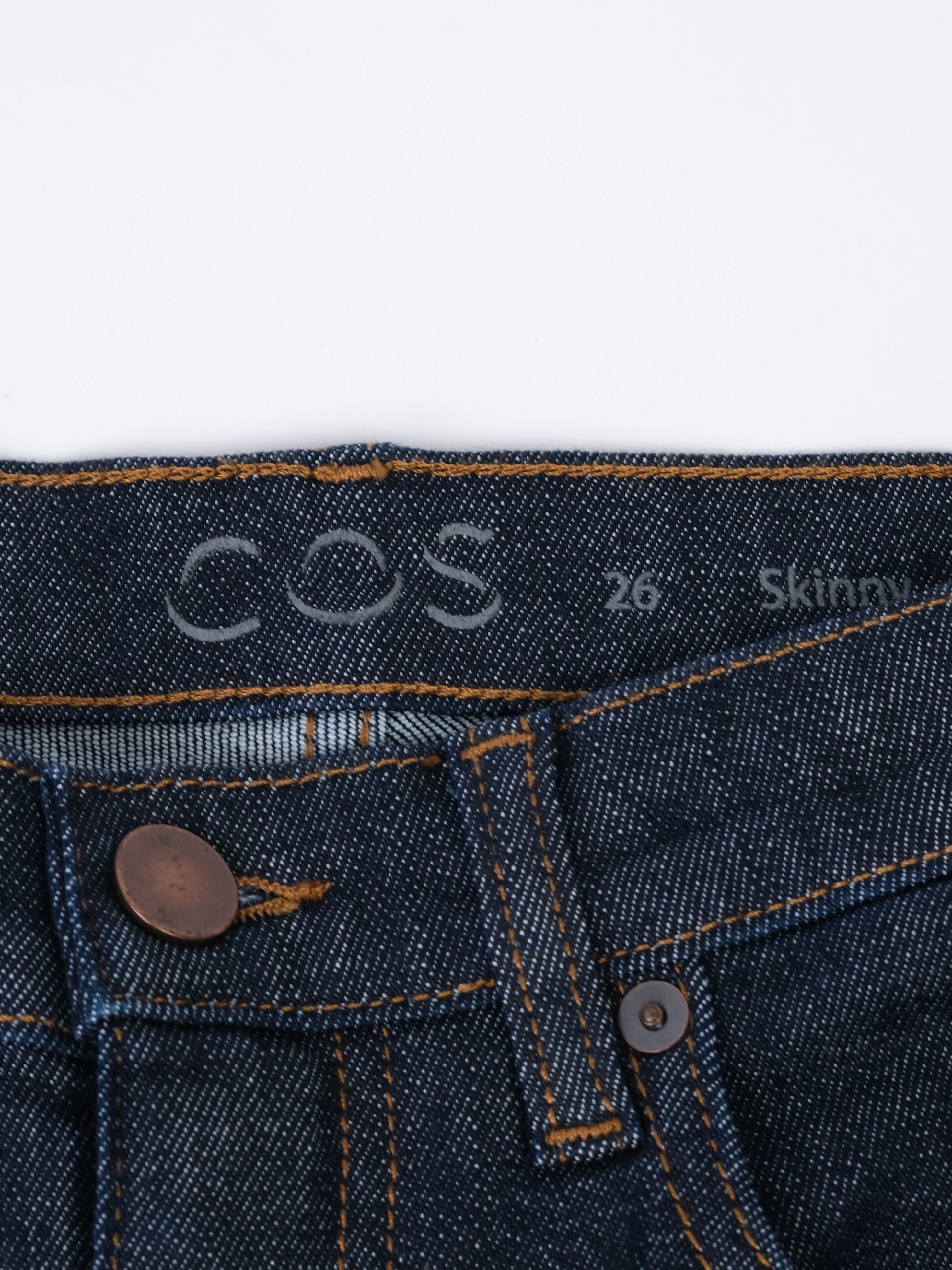 Excellent Cos Blue Skinny Fit Denim Jeans Size S