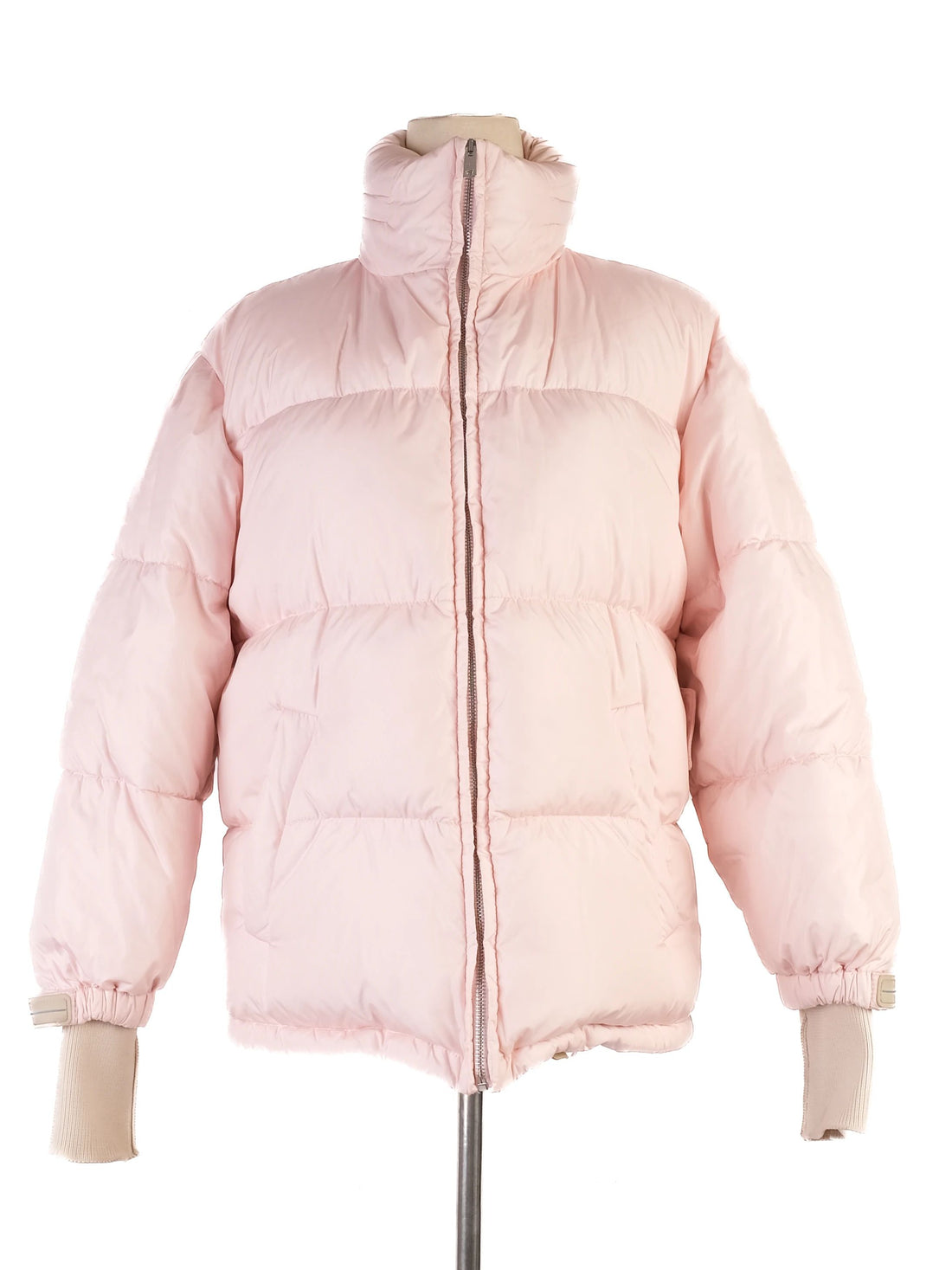 Perfect Prada Pink Nylon Puffer Jacket Size XS for Women