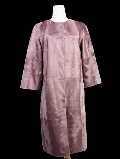 Perfect Punto Purple Fur-Textured Coat Size M - WomenÕs Wear