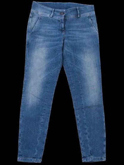 Excellent Brunello Cucinelli Blue Cotton Jeans Size S