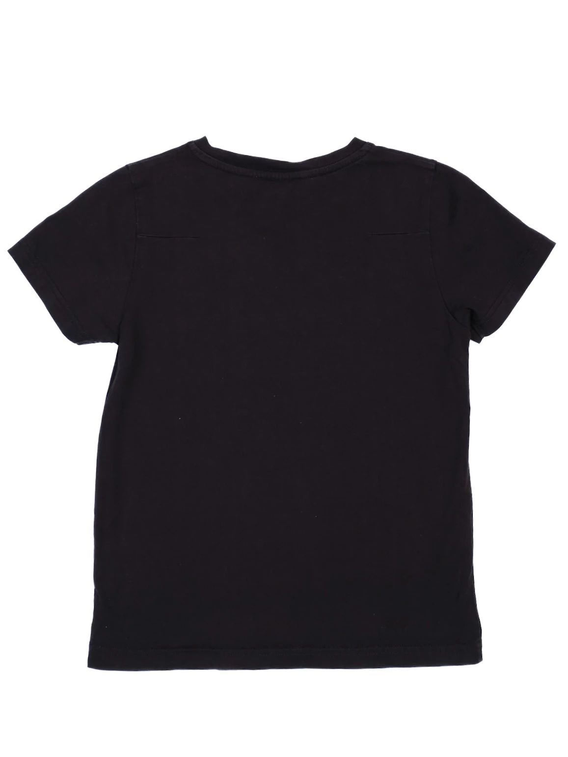 Excellent Dior Black Cotton T-Shirt Kids Size 8 with Bee Emblem