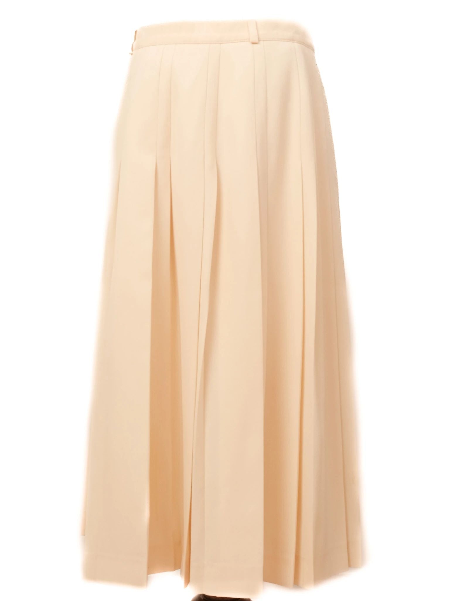 Excellent Escada Yellow Pleated Skirt Size L Viscose Women