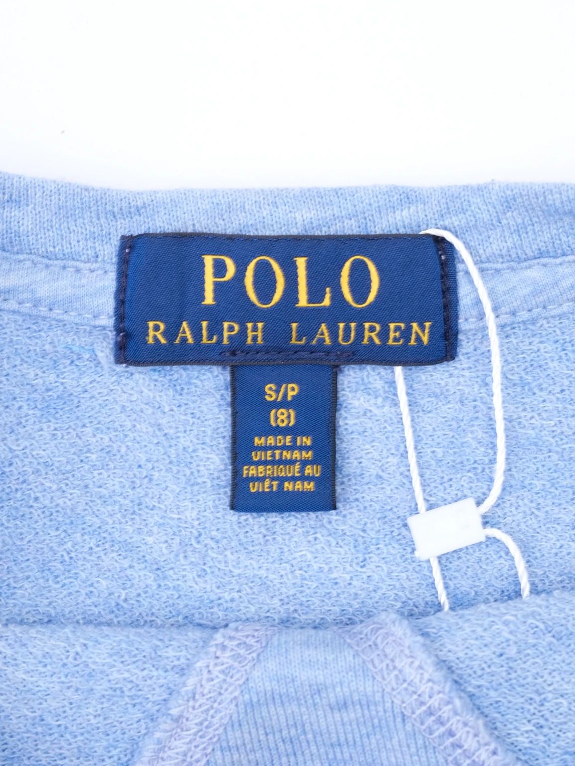 Excellent Polo Ralph Lauren Blue Long-Sleeve Shirt Size 8 for Kids