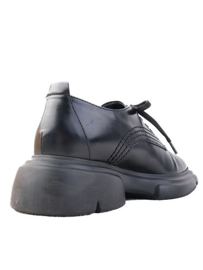 Excellent Emporio Armani Black Leather Shoes Women&