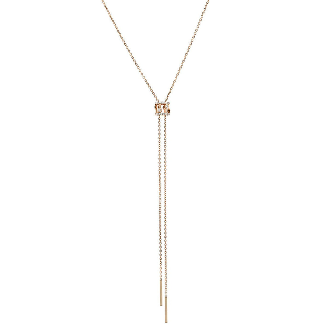 De Beers Dewdrop gold and diamonds necklace